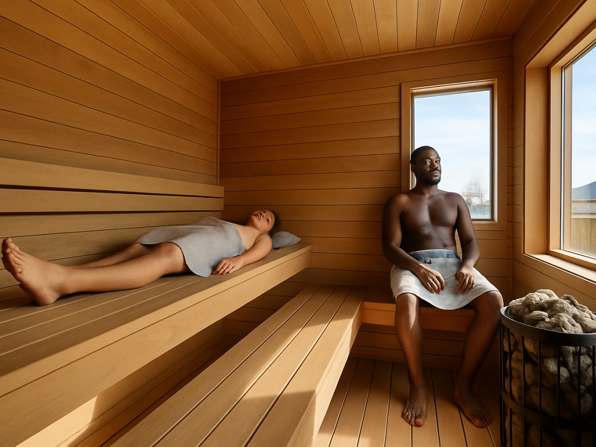 Couple in Sauna